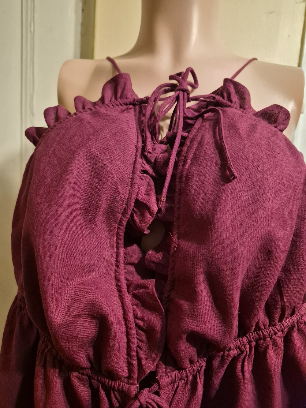 Wild Fable Women' Burgundy/Wine Crop Top with Tag Size XXL - Picture 2 of 15